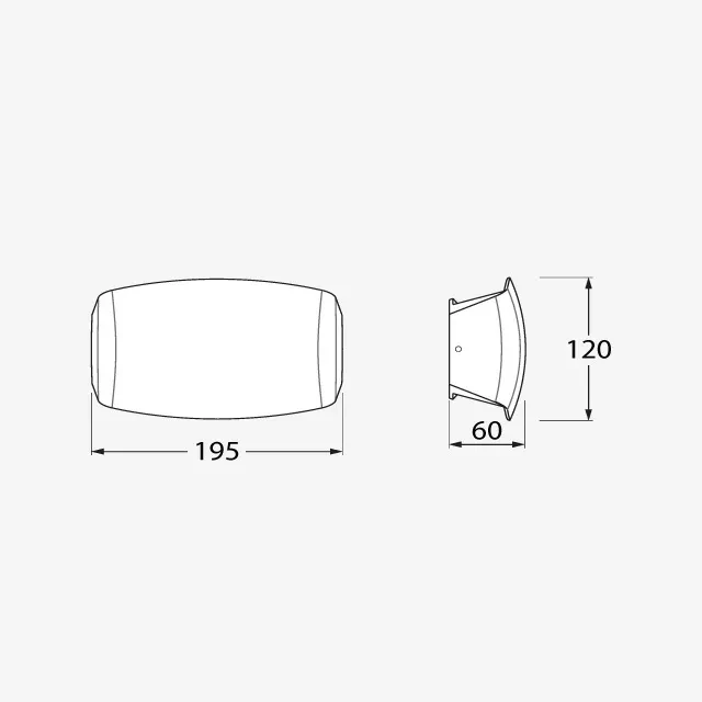 Corp de iluminat abram 190 7.5 w r7s ip55 2700 - 4000 - 6500 k 220 - 240 v fumagalli 3