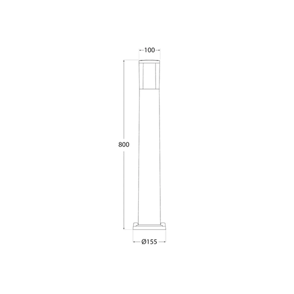 Светильник carlo 800 3.5 вт gu10 220 - 240 в ip55 fumagalli 2