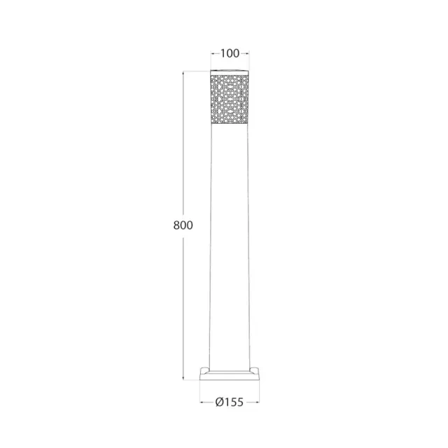 Corp de iluminat fumagalli carlo deco 800 3.5 w 800 mm gu10 220 - 240 v ip55 2