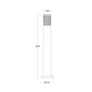 Corp de iluminat fumagalli carlo deco 800 3.5 w 800 mm gu10 220 - 240 v ip55 Thumbnail 2