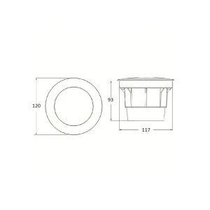 Corp de iluminat încastrat în sol ceci 120 3 w gx53 350 lm 220 - 240 v ip67 fumagalli Thumbnail 2