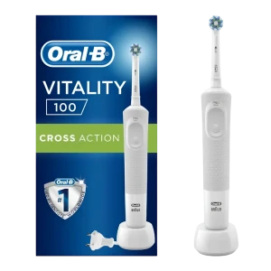 Periuță de dinți electrică braun oral-b vitality 100 cross action, alb Thumbnail 2