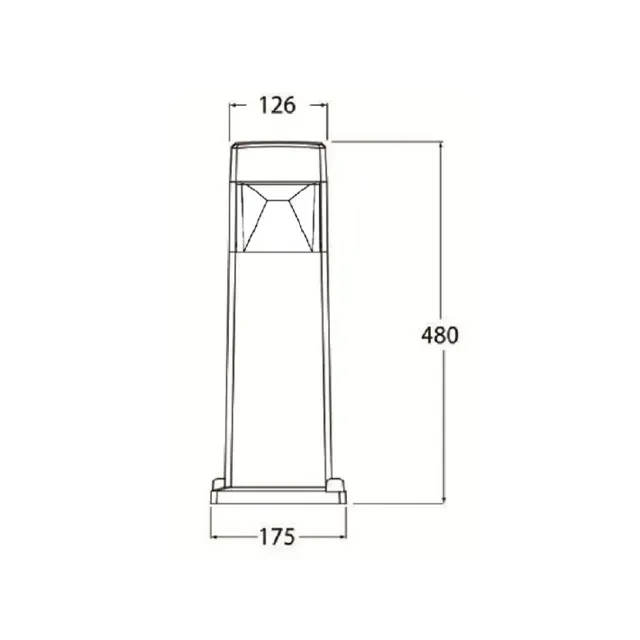 Светильник fumagalli elisa 500 7 вт 480 мм gx53 220 - 240 в ip55 2