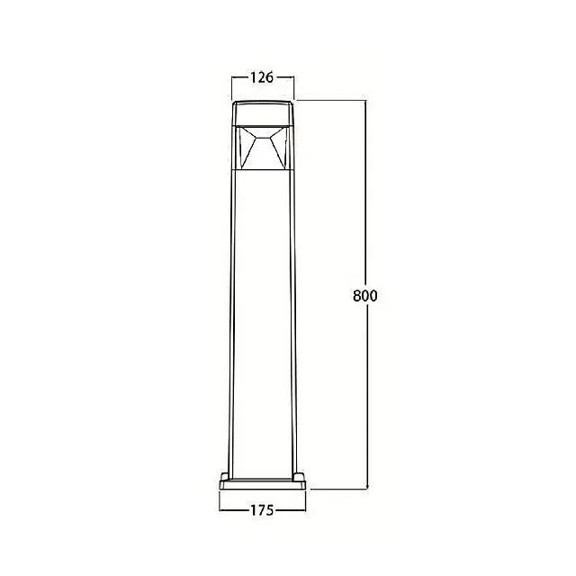 Светильник fumagalli elisa 800 10 вт 800 мм gx53 220 - 240 в ip55 2