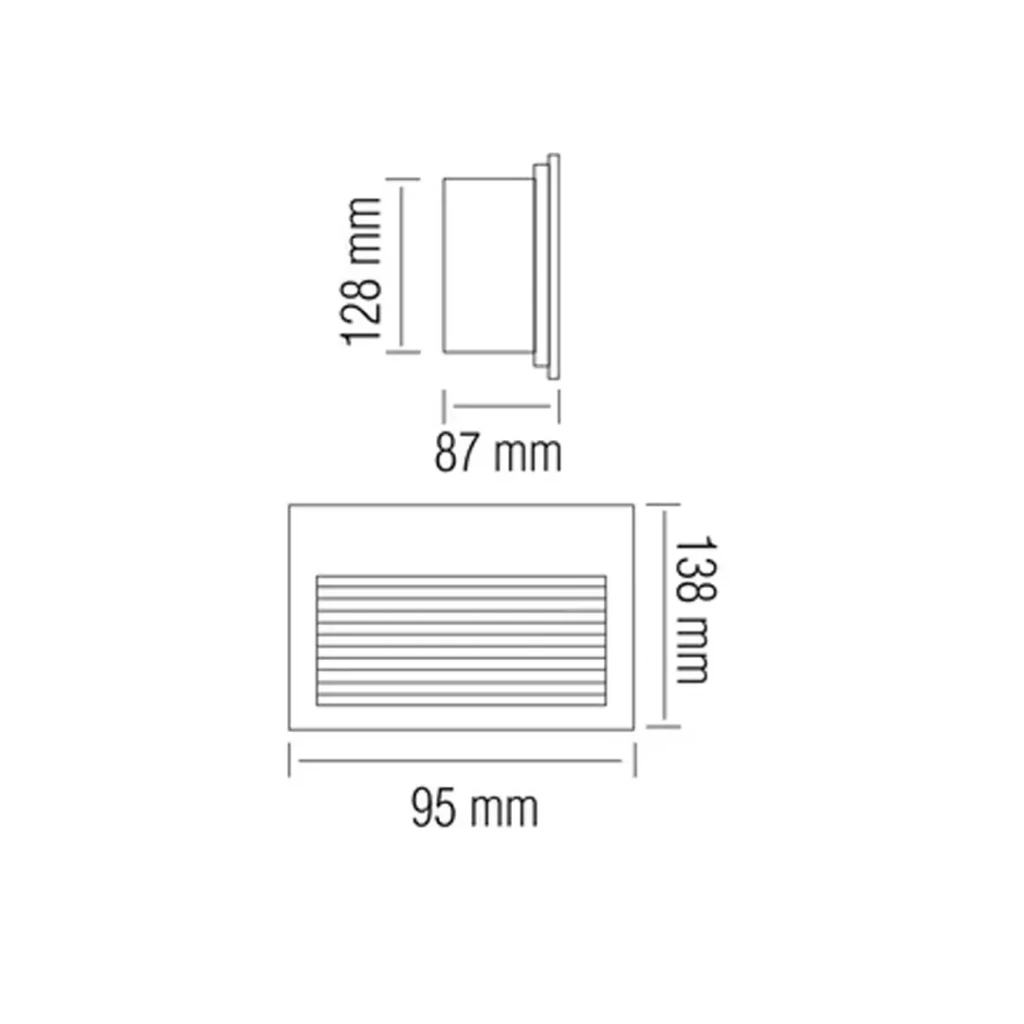 Corp de iluminat led kuvars 1.5 w led 82 lm 220 - 240 v ip54 horoz 2