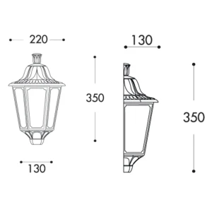 Светильник iesse e27 220 - 240 в ip55 fumagalli Thumbnail 2