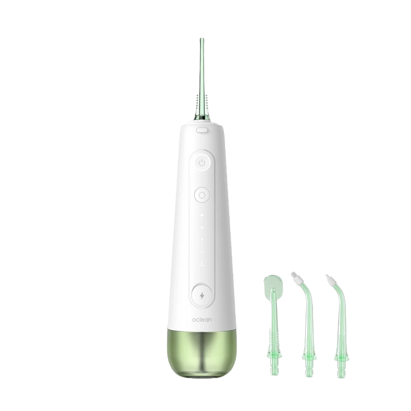 Ирригатор для полости рта oclean w10, белый | зеленый 3