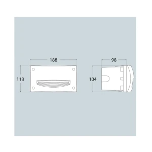 Светильник leti 200 hs 3 вт gx53 350 лм 220 - 240 в ip66 fumagalli Thumbnail 2