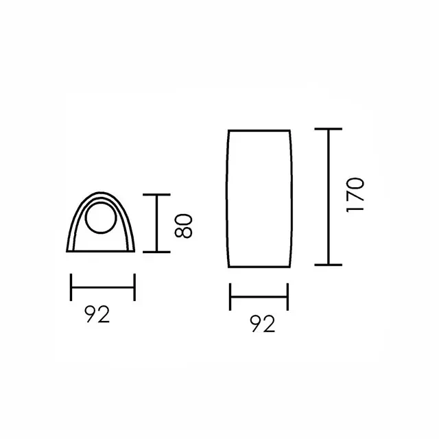 Светильник marta 90 1l frosted 3.5 вт gu10 ip55 2700 - 4000 k 220 - 240 в fumagalli 2