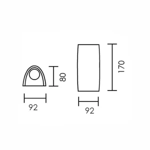 Светильник marta 90 1l frosted 3.5 вт gu10 ip55 2700 - 4000 k 220 - 240 в fumagalli Thumbnail 2