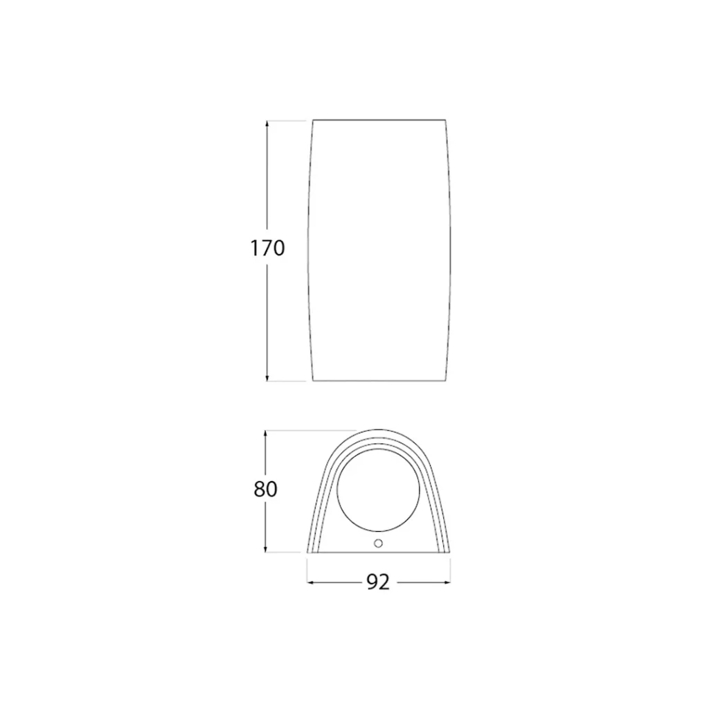 Светильник marta 90 1l frosted 3.5 вт gu10 ip55 4000 k 220 - 240 в fumagalli 3