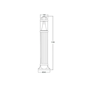 Светильник sauro e27 220 - 240 в ip55 fumagalli Thumbnail 2