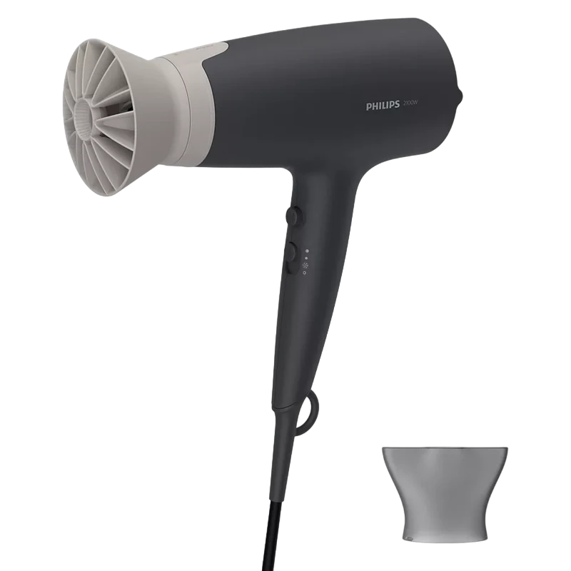 Фен philips bhd351/10, 2100 вт, чёрный | серый 4