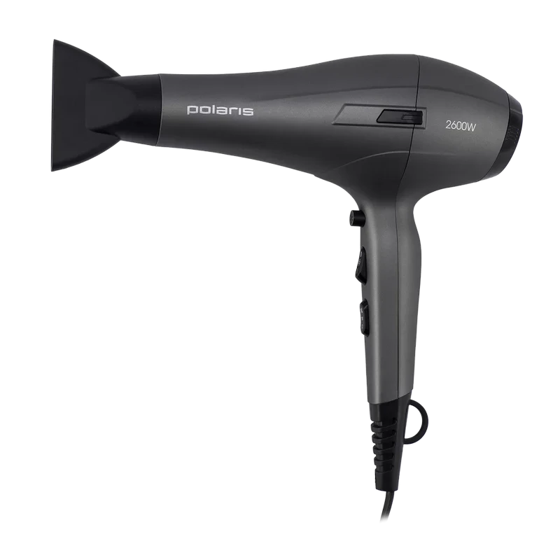 Фен polaris phd2600aсi, 2600вт, графитовый 4