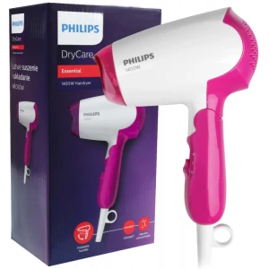 Компактный фен philips drycare essential bhd003/00, 1400 вт, белый | розовый Thumbnail 3