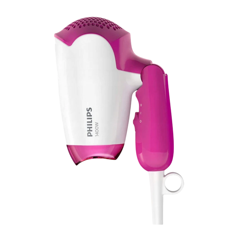 Компактный фен philips drycare essential bhd003/00, 1400 вт, белый | розовый 4