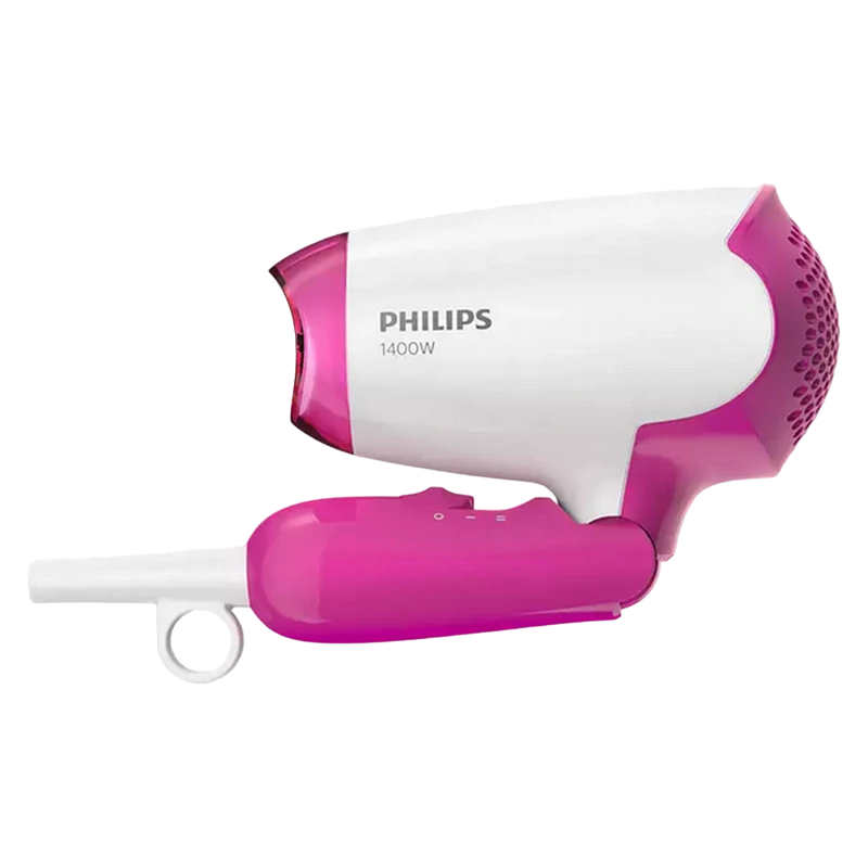 Компактный фен philips drycare essential bhd003/00, 1400 вт, белый | розовый 14