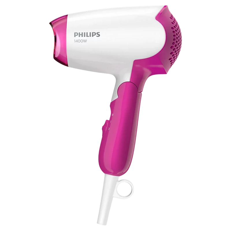 Компактный фен philips drycare essential bhd003/00, 1400 вт, белый | розовый 6
