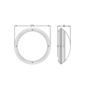Светильник aqua opal 60 вт e27 220 - 240 в ip65 horoz Thumbnail 2