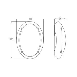 Светильник aqua opal 60 вт e27 220 - 240 в ip65 horoz Thumbnail 2