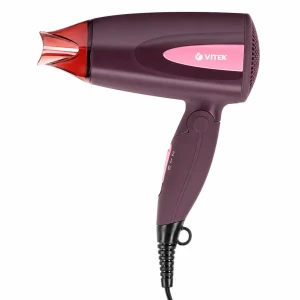 Компактный фен vitek vt-2261, 1300 вт, бордовый Thumbnail 2
