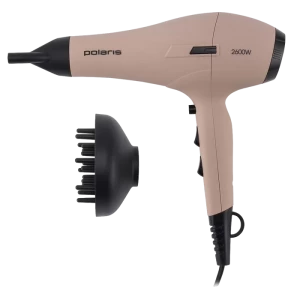 Фен Polaris PHD 2600AC, 2600Вт, Розовый