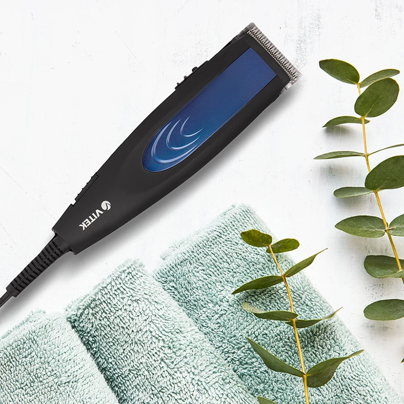 Машинка для стрижки vitek vt-2576, черный | синий 9