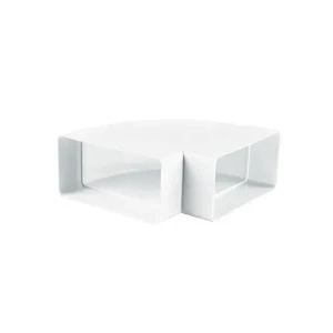Conector de aeroduct kp55-4 55 x 110 mm plastic alb ventika Thumbnail 1