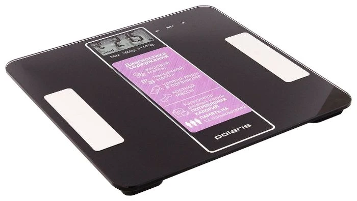 Электронные напольные весы polaris pws1860dgf, чёрный 4