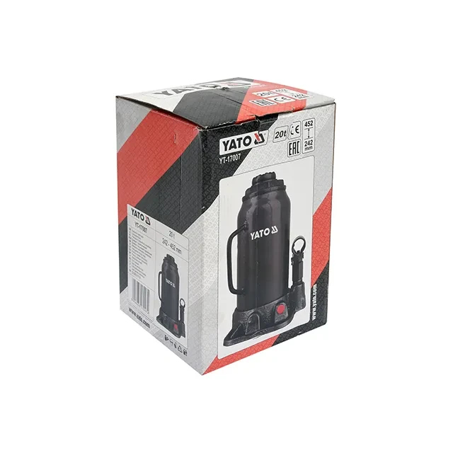 Cric hidraulic cu piston 20 t yato 2