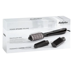 Uscător de păr-perie babyliss as128e, 1000w, negru Thumbnail 4