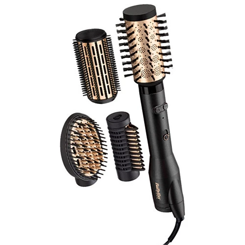 Фен-щётка babyliss big hair luxe as970e, 650 вт, черный | золотистый 2