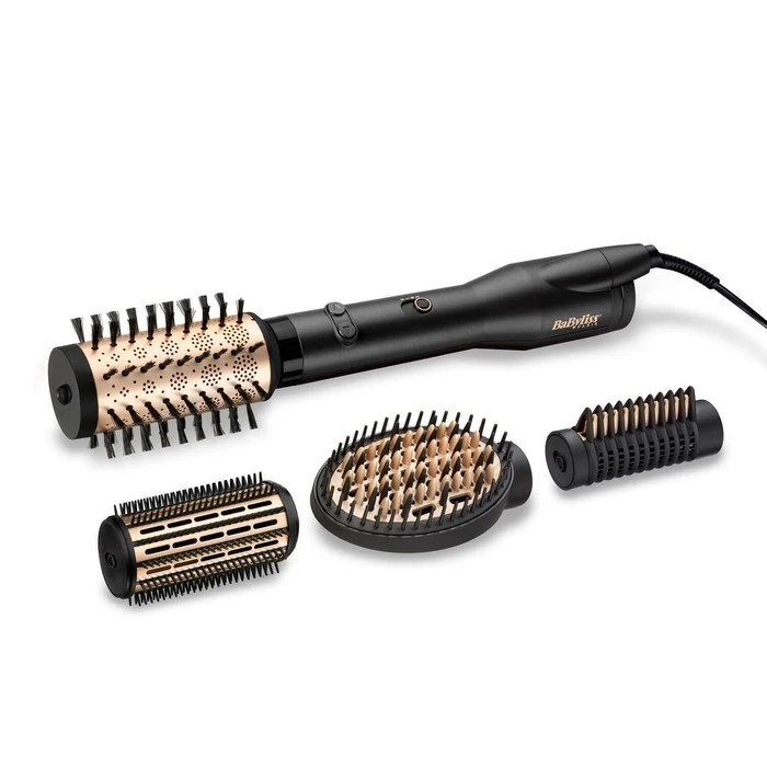 Фен-щётка babyliss big hair luxe as970e, 650 вт, черный | золотистый 11