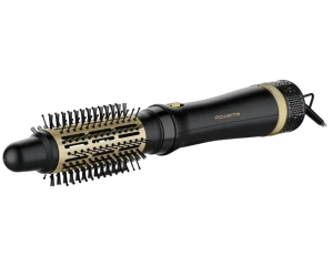 Uscător de păr-perie rowenta cf6330f0, 800w, negru/auriu