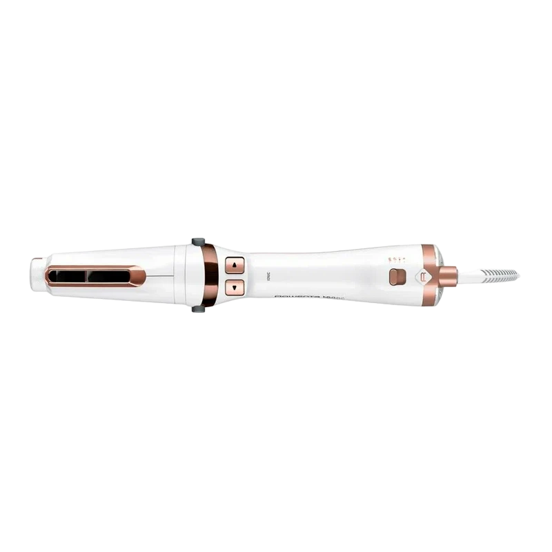 Фен-щётка rowenta ultimate experience cf9720f0, 700 вт, белый | розовый 2