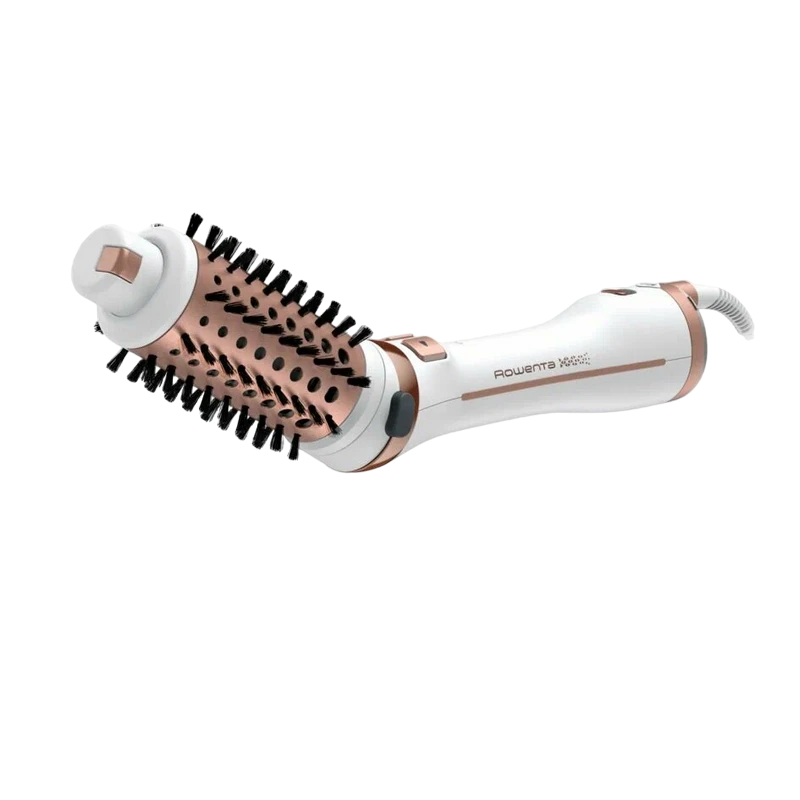 Фен-щётка rowenta ultimate experience cf9720f0, 700 вт, белый | розовый 11