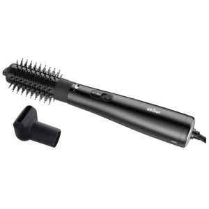 Uscător de păr-perie Braun AS4.2, 1000W, Negru