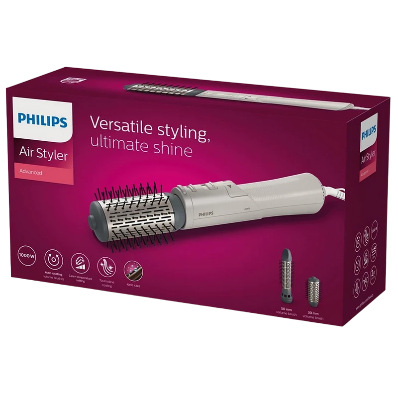 Фен-щётка philips bha710/00, 1000 вт, белый 7