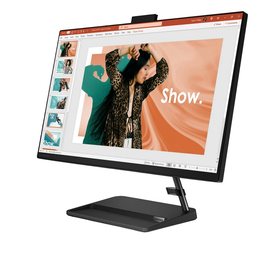 Computer all-in-one lenovo ideacentre 3 27iap7, 27", intel core i7-13620h, 16gb/1024gb, fără so, negru 4