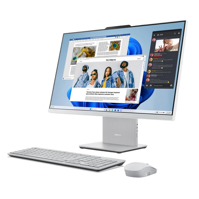 Computer all-in-one lenovo ideacentre aio 27arr9, 27", amd ryzen 7 7735hs, 16gb/1024gb, fără so, cloud grey 5