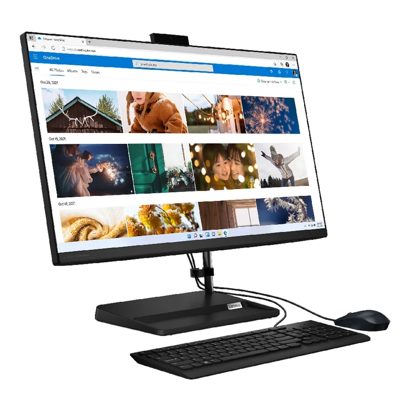 Computer all-in-one lenovo ideacentre 3 27alc6, 27", amd ryzen 5 7430u, 16gb/512gb, fără so, negru 7