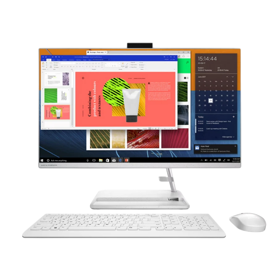 Computer all-in-one lenovo ideacentre 3 27alc6, 27", amd ryzen 5 7430u, 16gb/512gb, fără so, alb 4