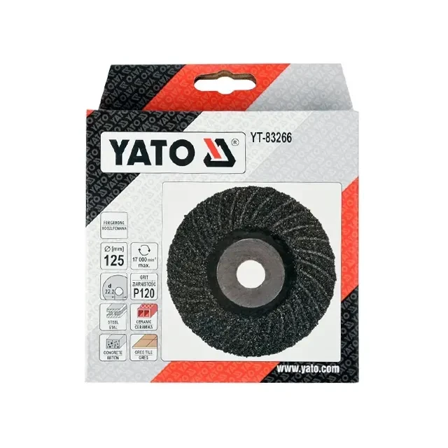 Disc abraziv p120 125 * 22.2 mm yato 2