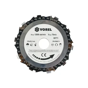 Disc de tăiat lemn 125 * 22.2 mm vorel