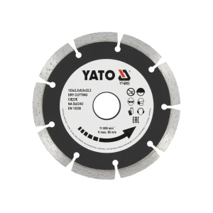 Сегментный алмазный диск по бетону 125 * 22.2 мм yato