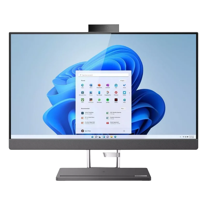 Computer all-in-one lenovo ideacentre 5 27iah7, 27", intel core i7-13700h, 16gb/1024gb, windows 11 pro, storm grey 9