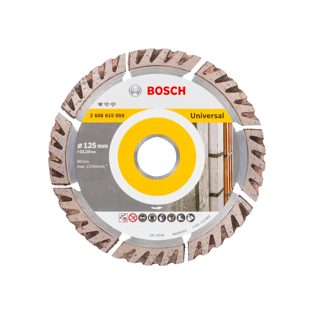 Сегментный алмазный диск по бетону dia standart 125 * 22.23 мм bosch 2