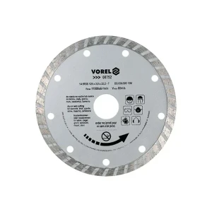 Алмазный диск по бетону turbo 125 * 22.2 мм vorel
