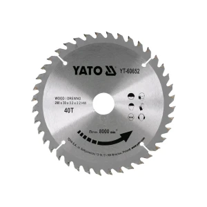 Disc de tăiat lemn 210 * 30 mm yato