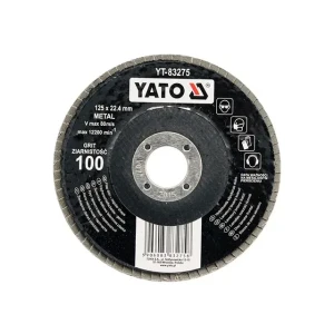 Диск лепестковый p100 125 * 22.4 мм yato
